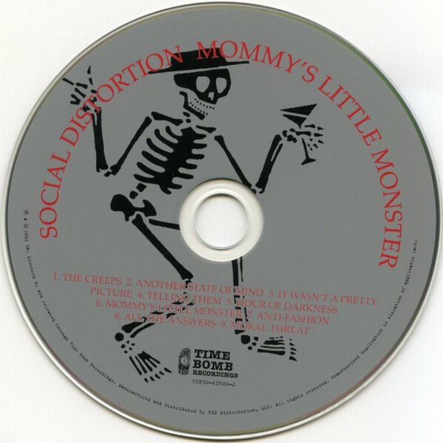 ＊中古CD SOCIAL DISTORTIONソーシャル・ディストーション/Mommy's Little Monster 1982年作品1st 米国パンクロック マイク・ネス_画像3