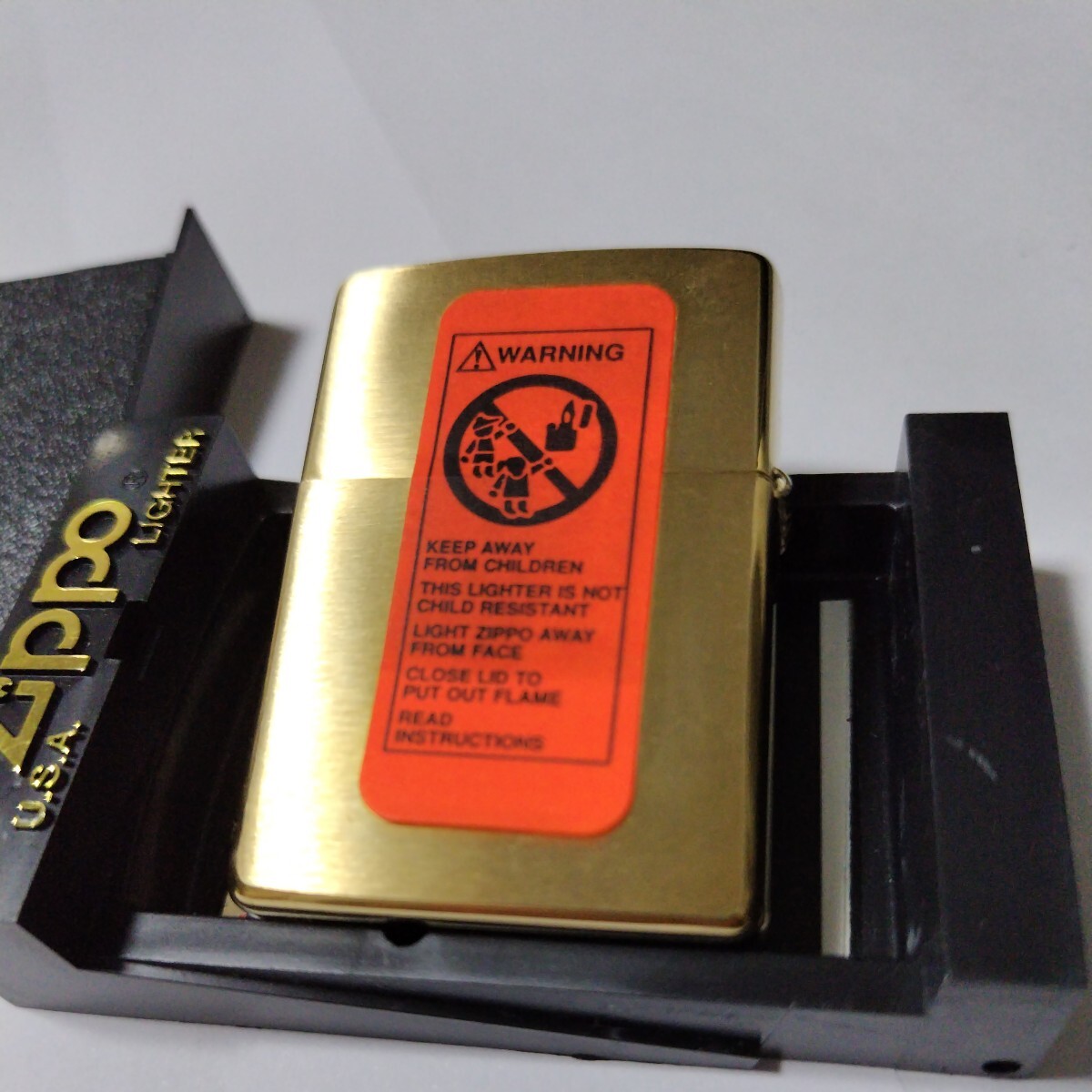 未使用 CAMEL Zippo PLEASURE TO BURN BRASS キャメル ジッポー ブラス 2000年製造 懸賞当選品 希少品 未開封 の画像3