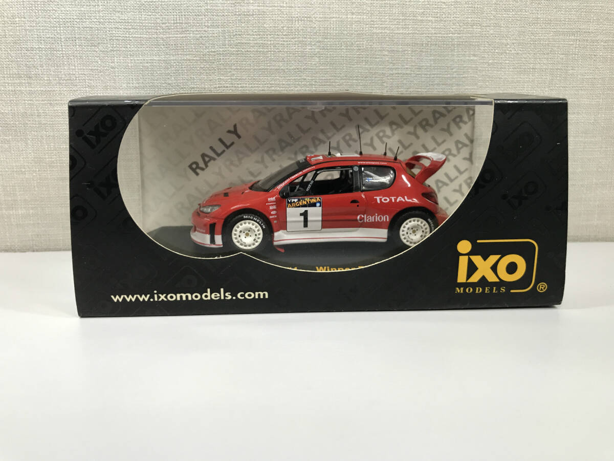 【１円スタート】1/43 ixo PEUGEOT 206 WRC #1 Winner Rally Argentina 2003 Gronholm/Rautiainen RAM116 イクソ ZB の画像1