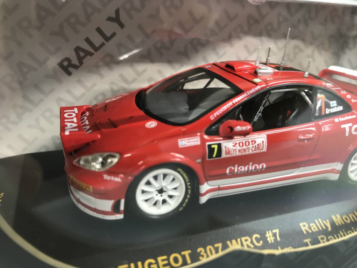 【１円スタート】1/43 ixo プジョー 307 ERC #7 Rally Monte Carlo 2005 #7 Peugeot 307 RAM170 イクソ ZB _画像3