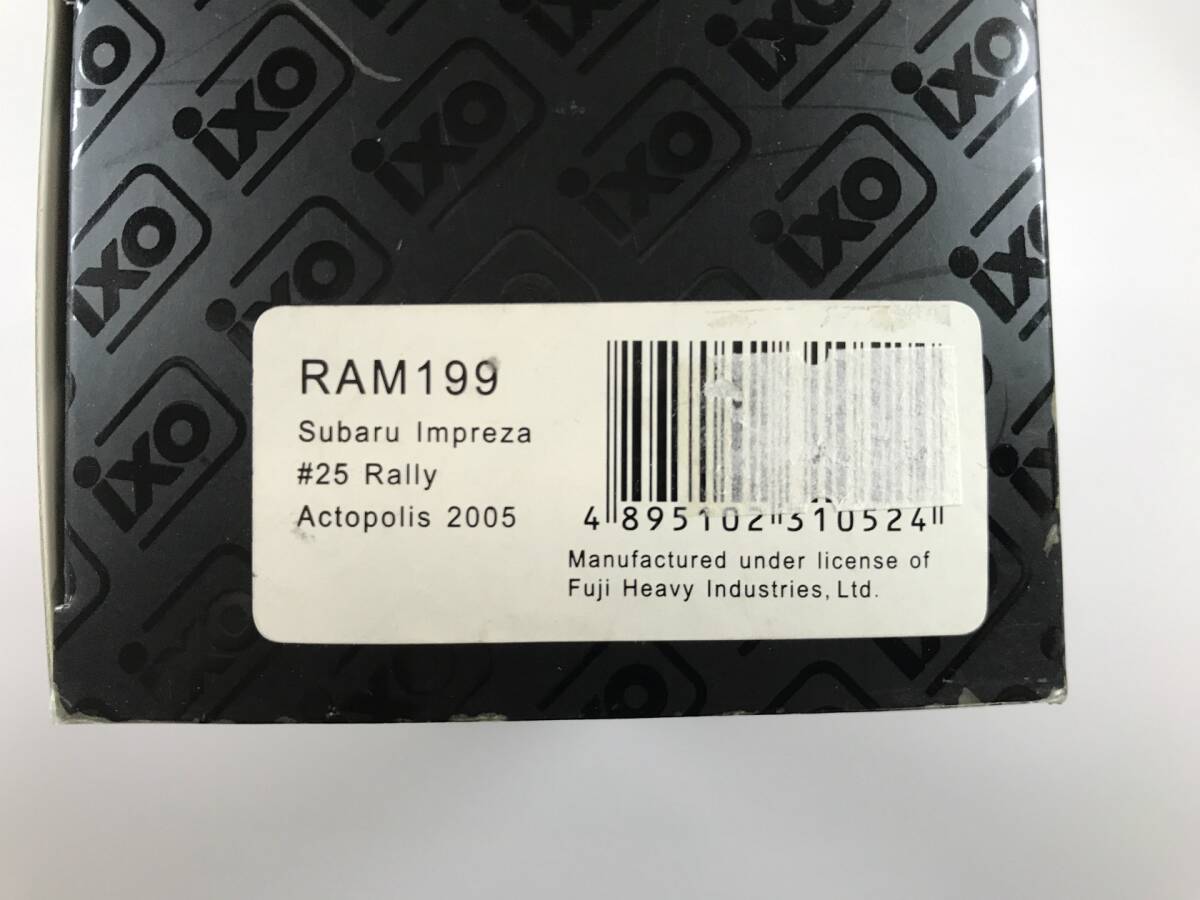 [1 иен старт ]1/43 Subaru Impreza #25 Rally Acropolis 2005 SUBARU Impreza RAM199 ixo Ixo ZB