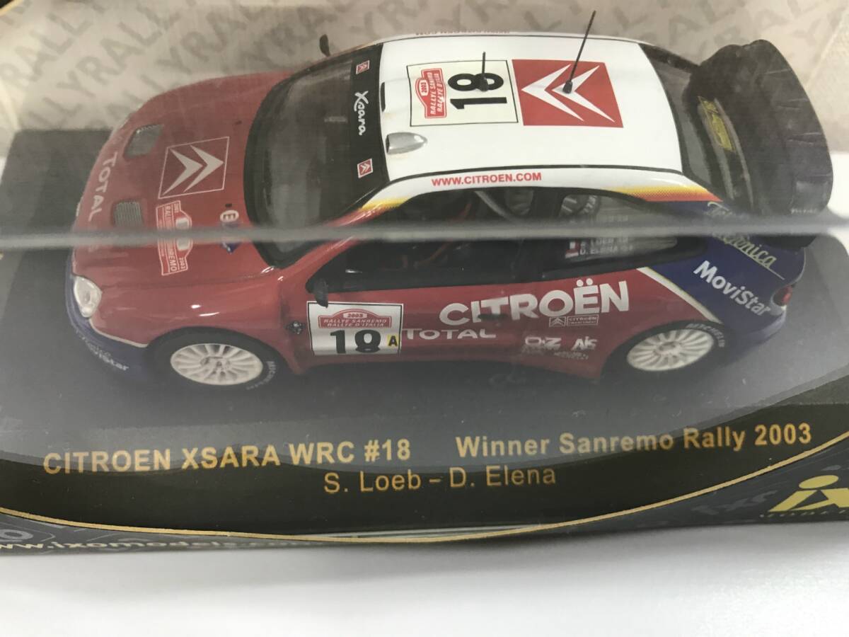 【１円スタート】1/43 ixo シトロエン XSARA WRC #18 Winner Sanremo Rally 2003 RAM127 イクソ ZB の画像4