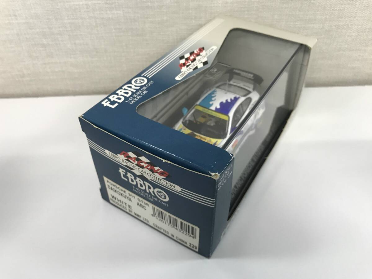 【１円スタート】1/43 エブロ 大黒屋 ARC ポルシェ911 GT3R #9 DAIKOKUYA Porsche GT3R 229 ZCの画像7