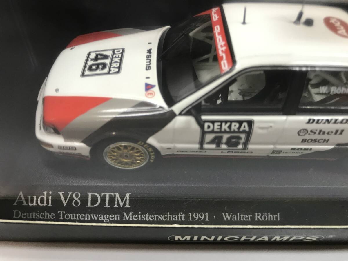 【１円スタート】1/43　ミニチャンプス アウディ V8 DTM 1990 #46 MINI CHAMPS Audi V8 DTM 400 911046 ZC_画像4