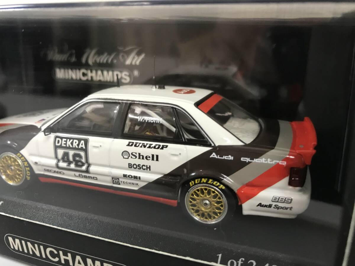 【１円スタート】1/43　ミニチャンプス アウディ V8 DTM 1990 #46 MINI CHAMPS Audi V8 DTM 400 911046 ZC_画像3