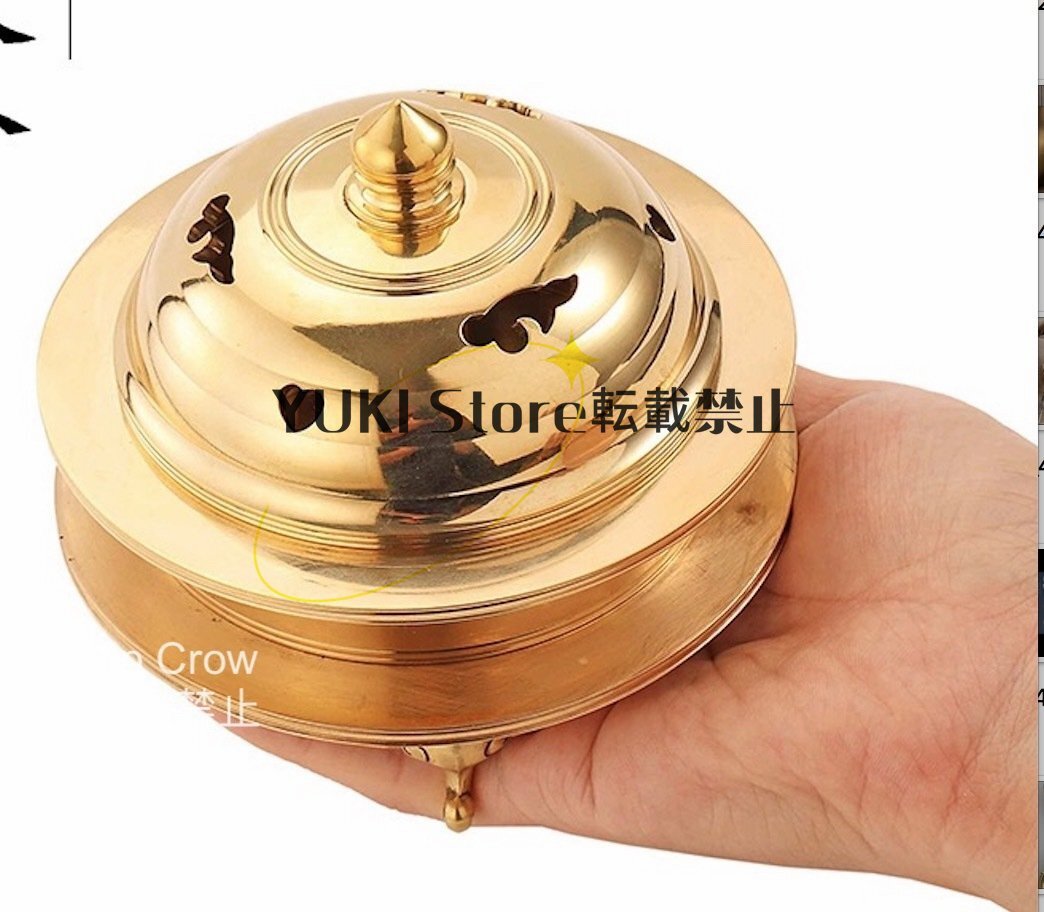 大々型火舎香炉 真鍮製磨き仕上げ 密教法具 寺院用仏具 大々型火舎香炉 真鍮製磨き仕上げ 密教法具 寺院用仏具