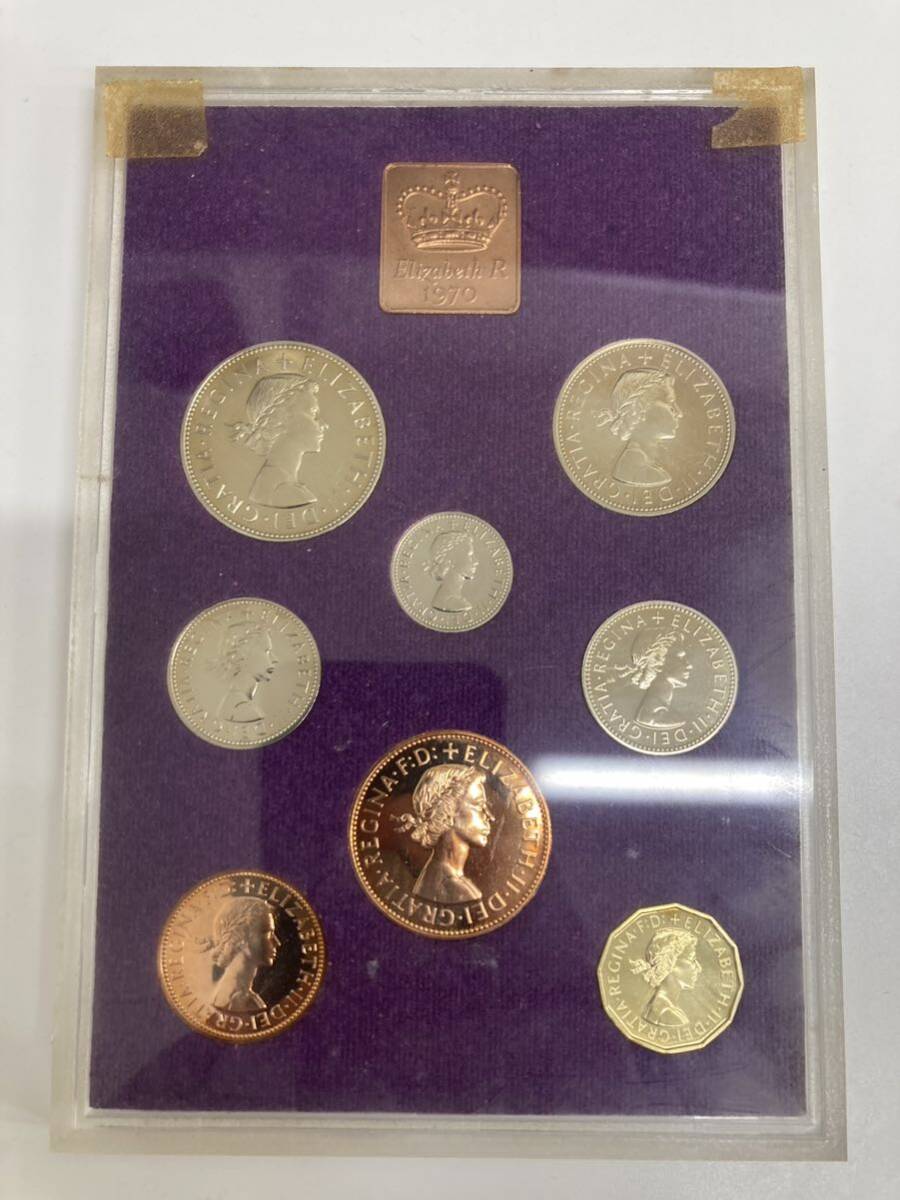 【1円】イギリス ロイヤル ミントコイン 1970年 1971年プルーフ ミント コイン セット エリザベスの画像2