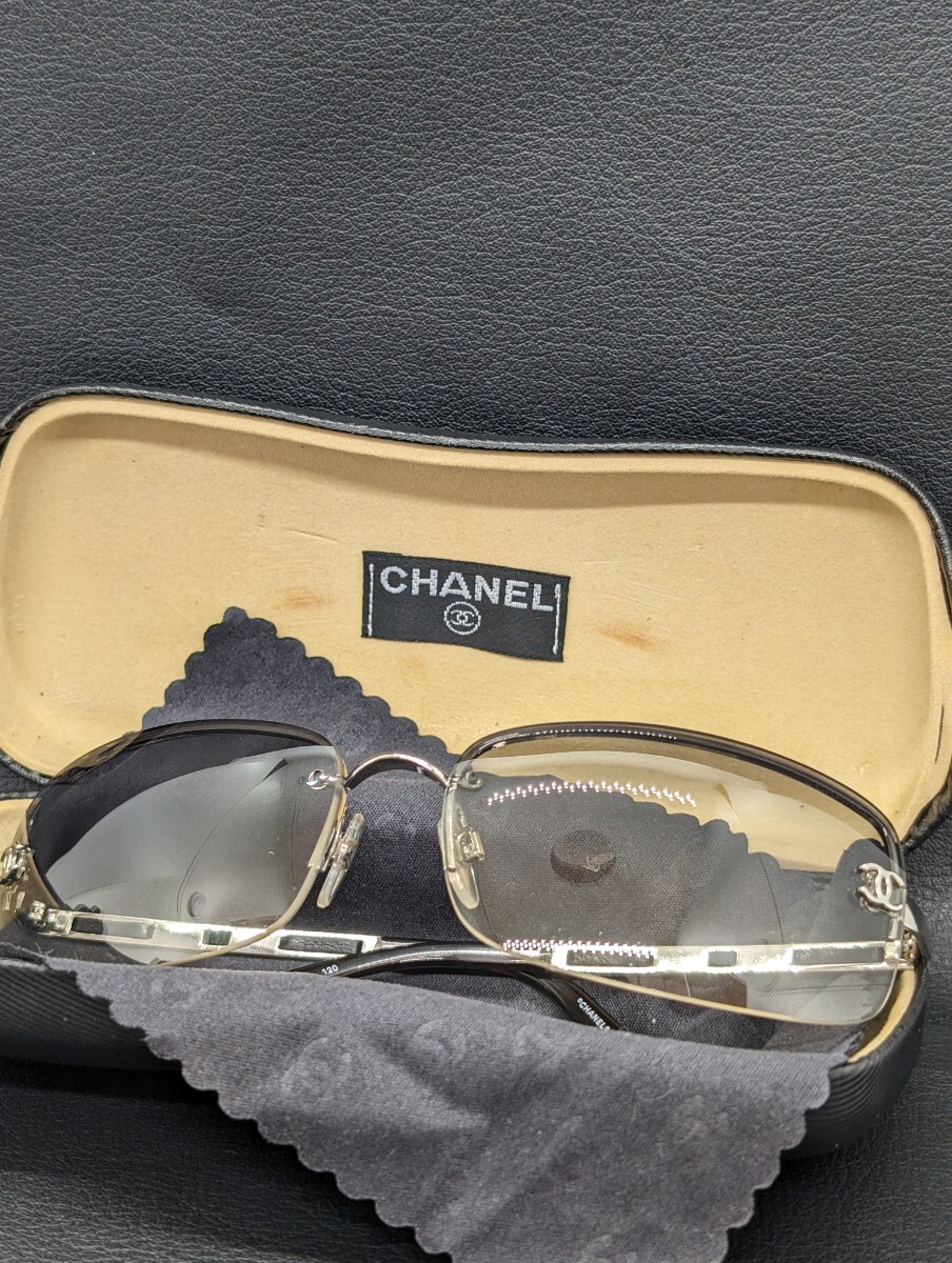  beautiful goods storage goods [CHANEL 4113 c.124/8G 65*15 120 here Mark initial gradation sunglasses ] Chanel brand accessory 