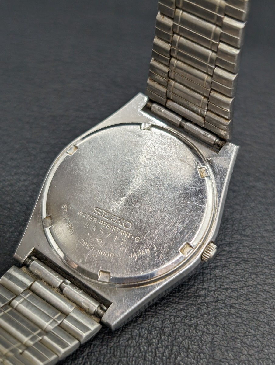 現状品【SEIKO LORD QUARTZ 7853-8000】セイコー ロードクオーツ QZ クオーツ 腕時計 ブランド メンズ ウォッチ 電池切れ アンティークの画像6