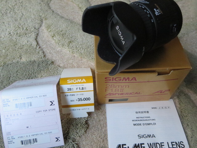 Canon用 SIGMA 28㎜ F1.8Ⅱの画像2