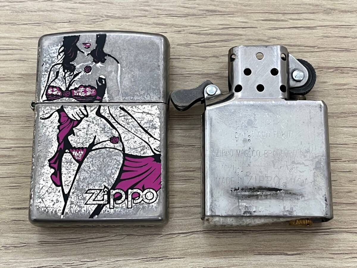 ◇◆3493　ZIPPO　ジッポ　ライター　おまとめ　3個　着火未確認　火花未確認　現状保管品◆◇_画像8