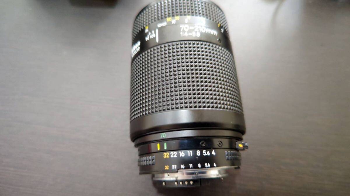 コレクター放出品／ＮＩＫＯＮニコンＦＡブラックフィルムカメラ／ＡＦ−ＮＩＫＫＯＲ７０−２１０ミリレンズ動作未確認現状渡しの画像9