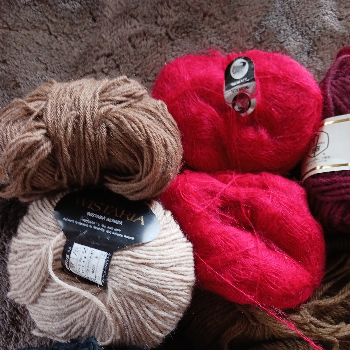  knitting wool knitting various together 