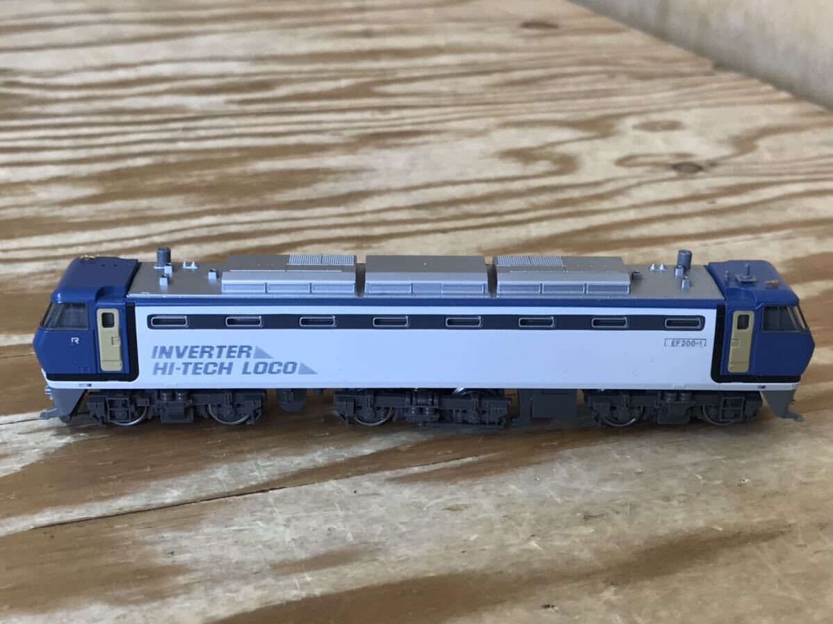 mG コンパクト INVERTER HI-TECH LOCO 鉄道模型 Nゲージ EF200-1 KATO カトー 電気機関車 ※カケあり、傷や汚れ有、動作未確認、現状品の画像6