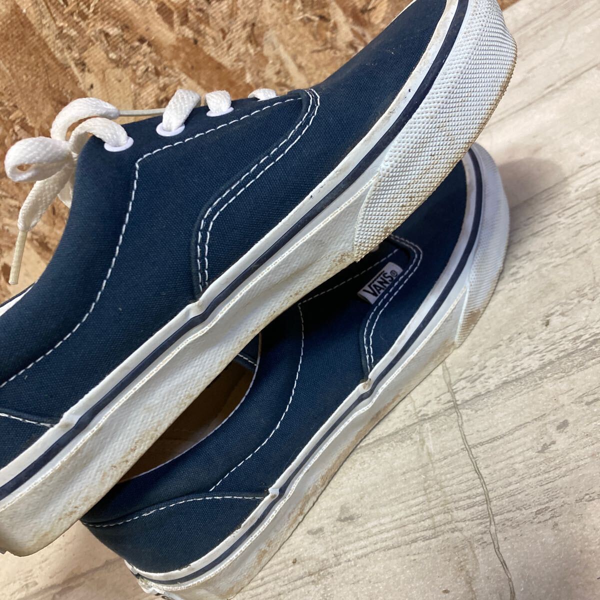 バンズ　スニーカー　V-95 サイズ6 ネイビー　VANS JA-JC 86009 24.5㎝？　VANSスニーカー　MADE IN CHINA 佐川急便対応のみ_画像9