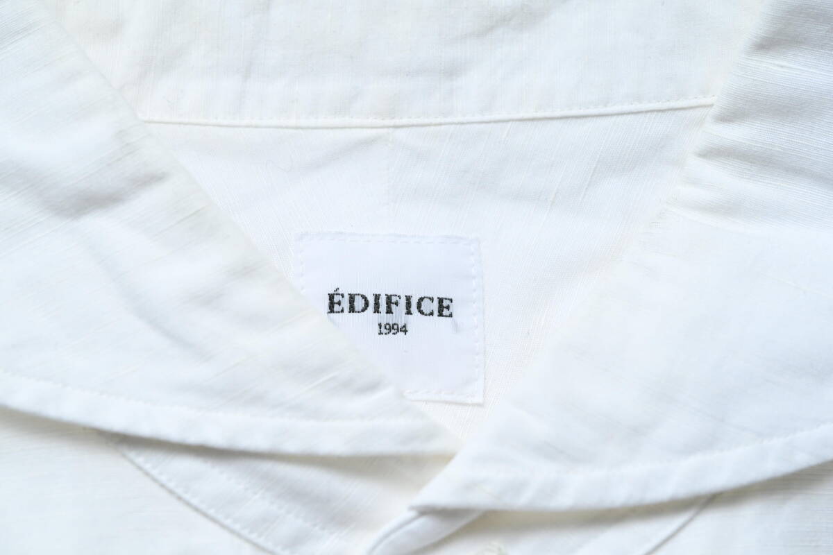 EDIFICE　エディフィス　スリムフィットシャツ　白　XL_画像2
