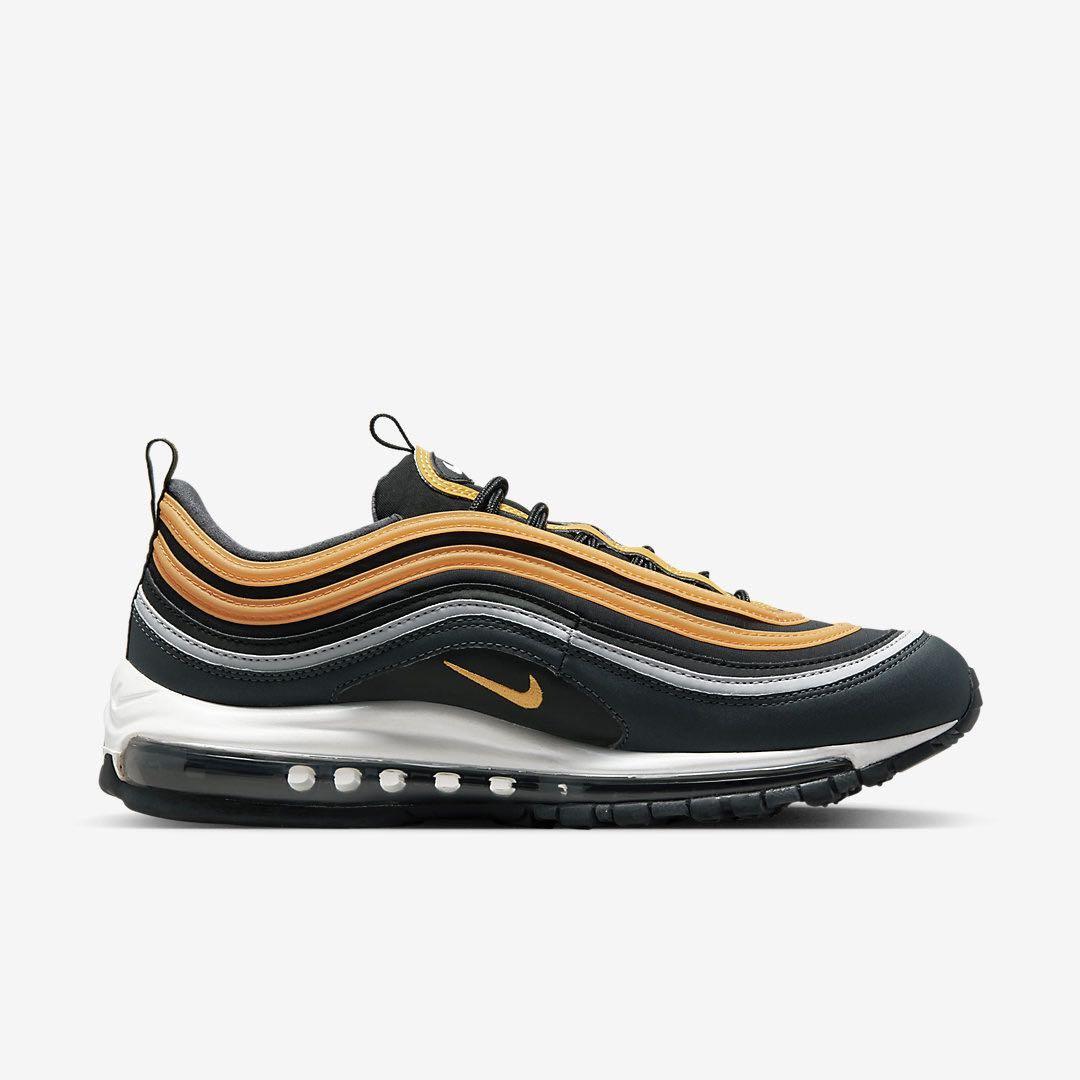 1円~ 新品 正規品 27.5cm ナイキ エアマックス 97 NIKE AIR MAX 97 WTR ブラック 黒 イエロー 黄 スニーカー シューズ 靴 人気 箱付き _画像4