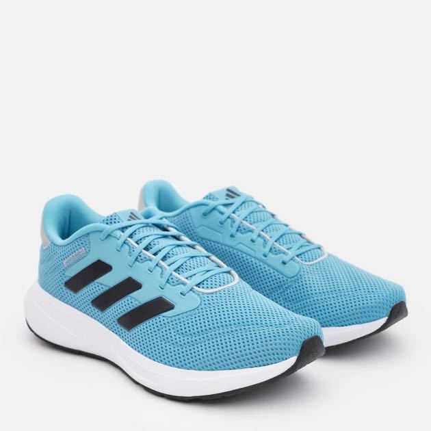 1円〜 新品 28.5cm アディダス ランニングシューズ レスポンスランナー スニーカー adidas RESPONSE RUNNER U 青 黒 ライン 定番 人気 靴