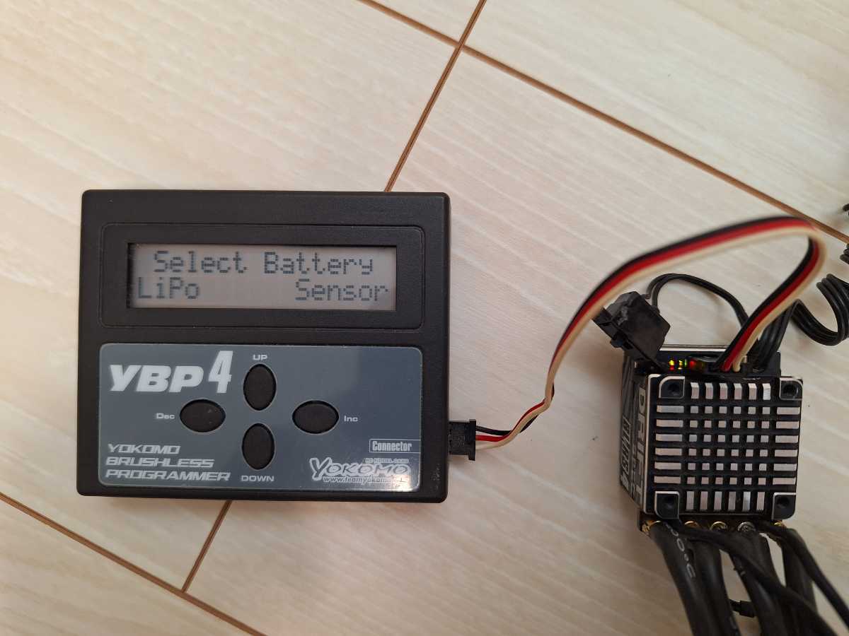 YOKOMO BL-RS4 DRIFTSPEC YBP4 PROGRAMMER SET ヨコモ ESC アンプ BL-RS4 ドリフトスペック YBP4プログラムカード セット RDXなどにの画像4