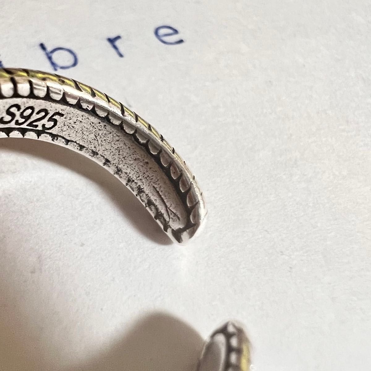 シルバーリング 925 銀 中空 スクエアホロウ ボヘミアン 韓国 指輪