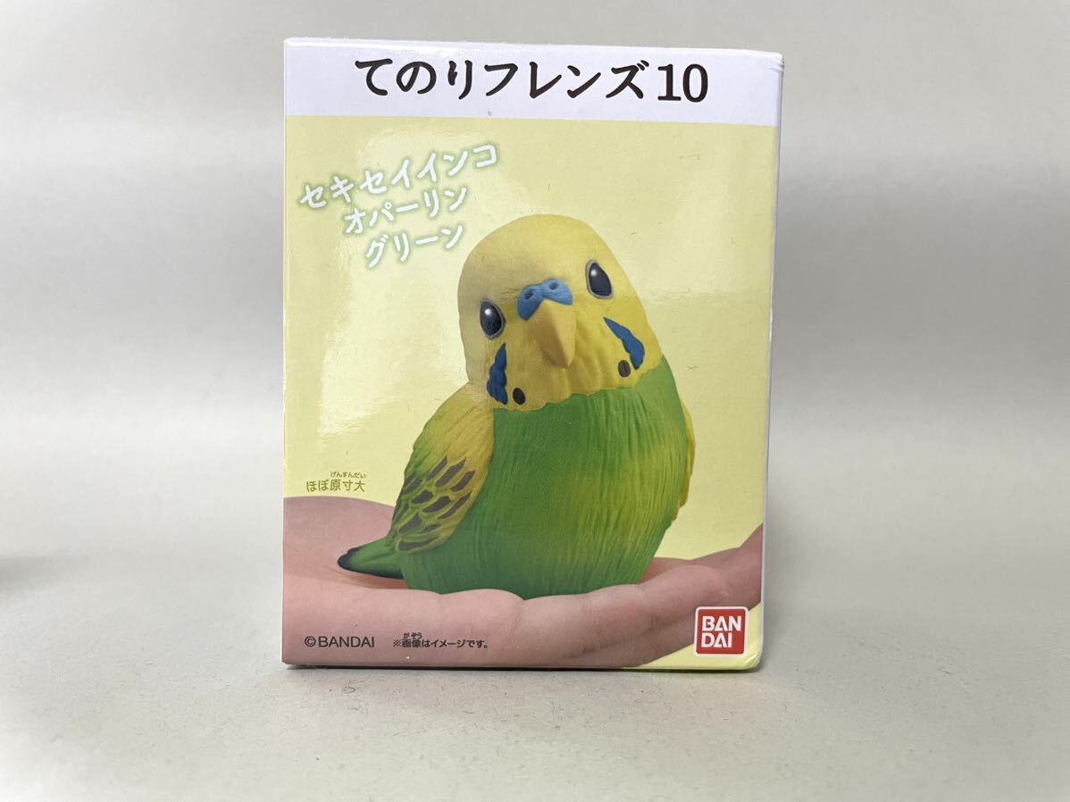 バンダイ 食玩 てのりフレンズ10 セキセイインコ オパーリン グリーン　未開封_画像1