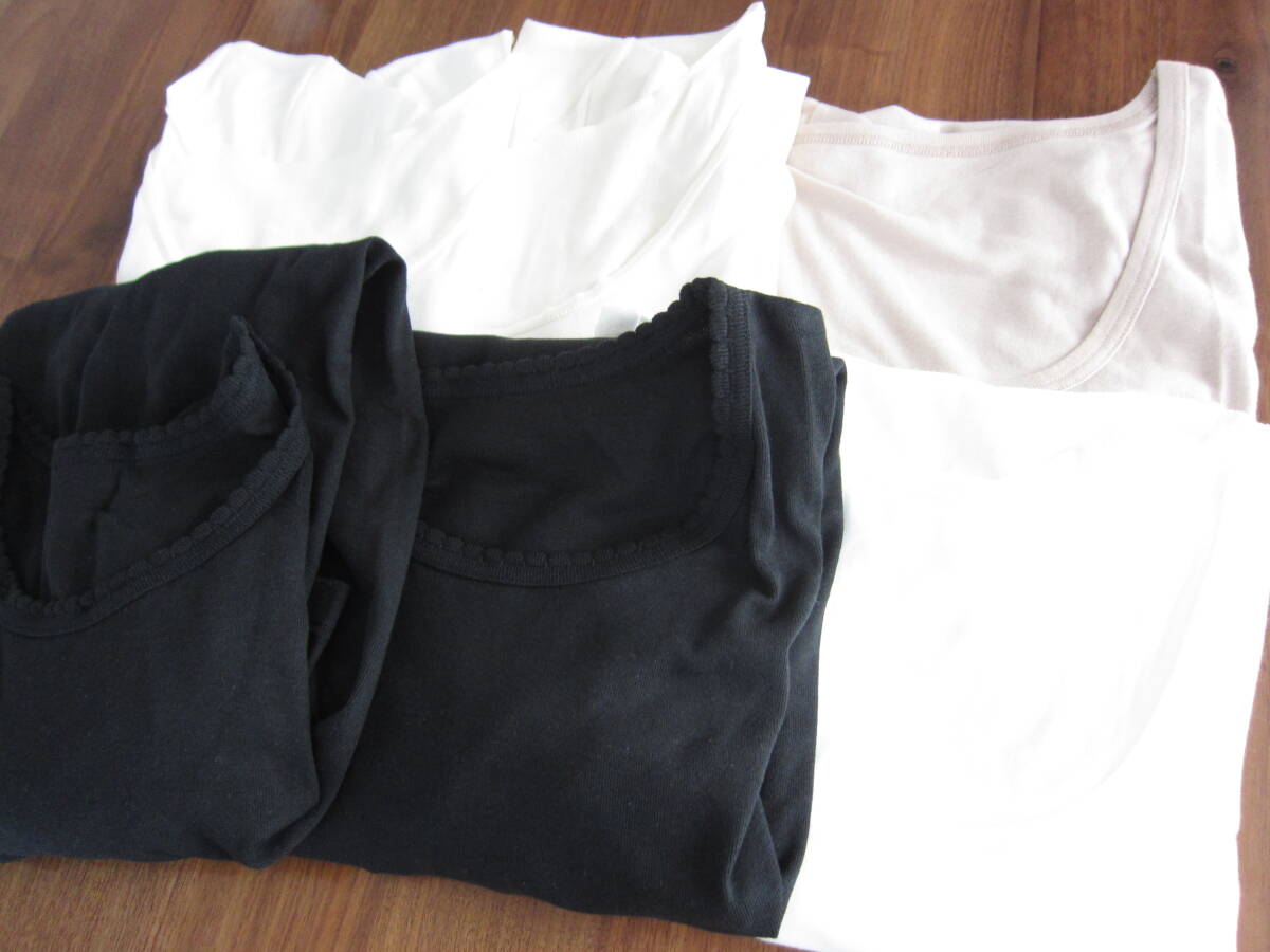 新品　【サイズ・3L】　インナー　半袖シャツ　6枚セット　まとめて　大きいサイズ　レターパックプラス　脇パット付　綿100％　コットン