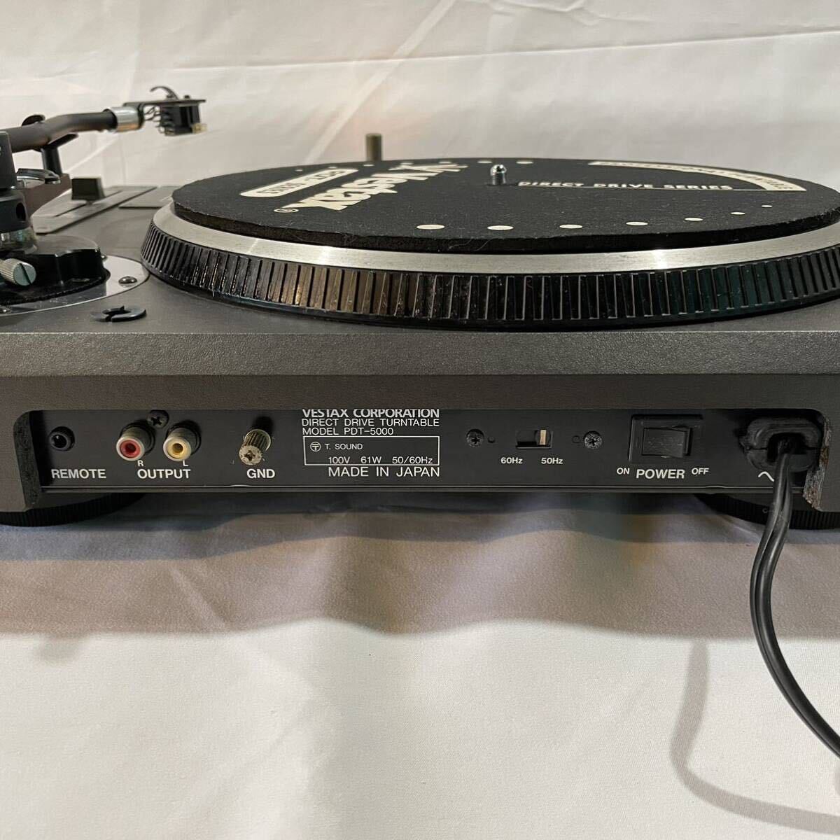 Vestax PDT-5000 ヴェスタクス ターンテーブル アナログ レコード ヴィンテージ ベスタックス レコードプレーヤー の画像6