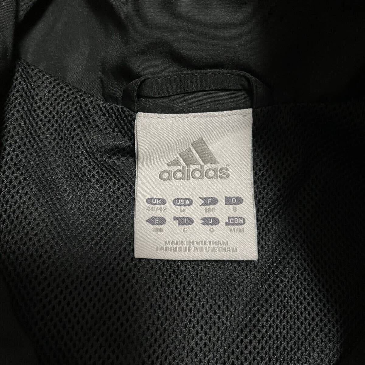 adidas アディダス ウインドブレーカー ジャケット ブラック×グレーの画像3