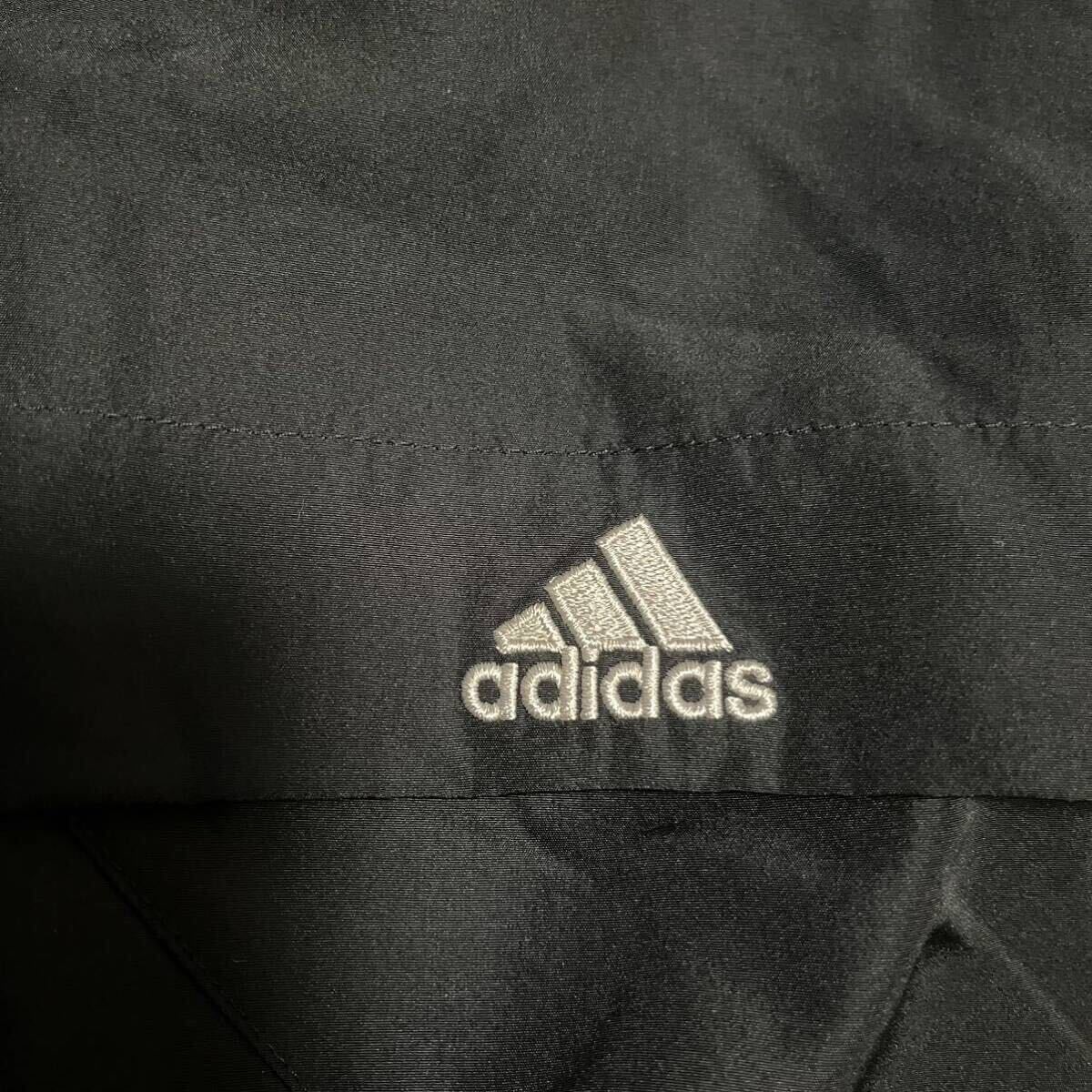 adidas アディダス ウインドブレーカー ジャケット ブラック×グレーの画像4