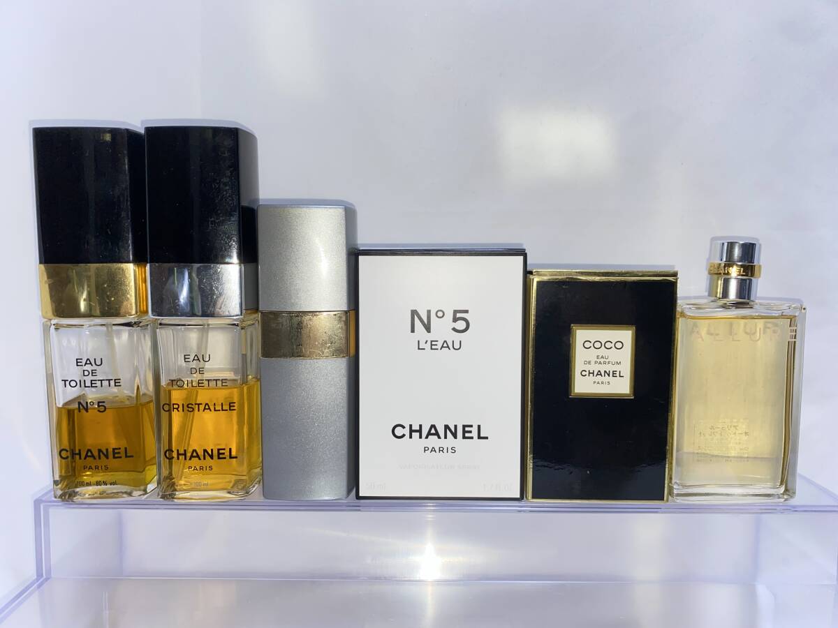 未開封あり シャネル ＣＨＡＮＥＬ Ｎ°５、Ｎ°１９、アリュール、チャンス、ココ、クリスタル、プールムッシュウ 香水２２点セットの画像4