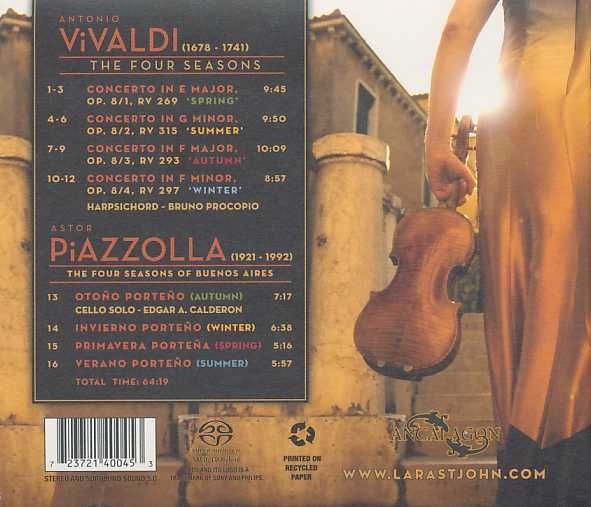 ★SACD★ ヴィヴァルディ：協奏曲集「四季」 ピアソラ「ブエノスアイレスの四季」 ララ・セント・ジョン(ヴァイオリン)の画像2