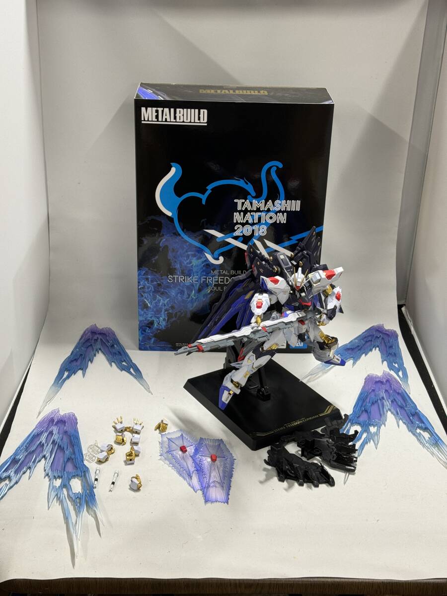 メタルビルド METAL BUILD ストライクフリーダム soul blue ver 光の翼付きの画像1