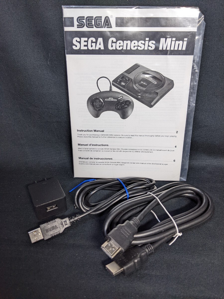 セガ ジェネシス ミニ 北米版 メガドライブ ミニ 日本未発売 SEGA コントローラー HDMIコード 電源コード 元箱 説明書 レトロゲーム 16BIT の画像10
