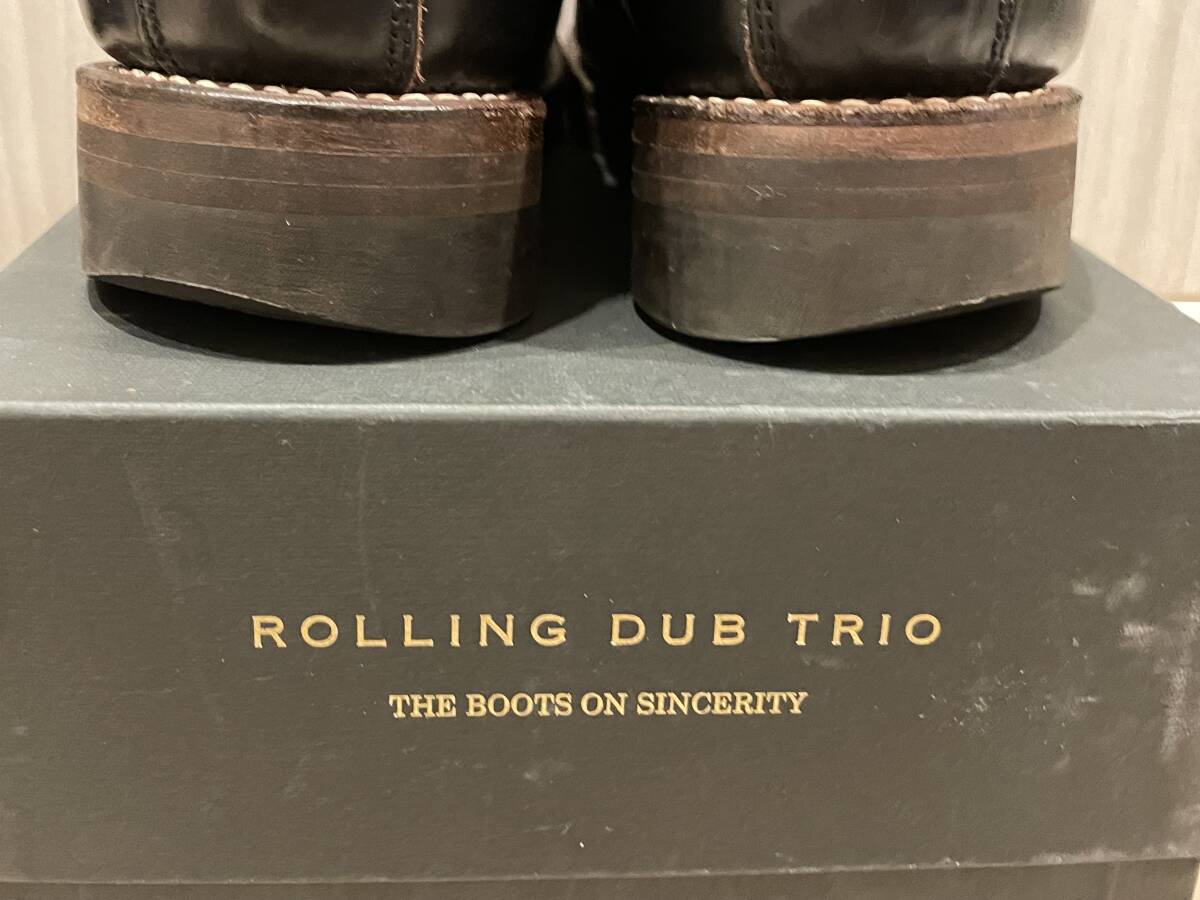 The Boots Shop購入 Rolling dub trio STAN ローリングダブトリオ スタン black 7h 25.5cm HORWEEN CHOMEXCEL CAT’S PAW_画像5