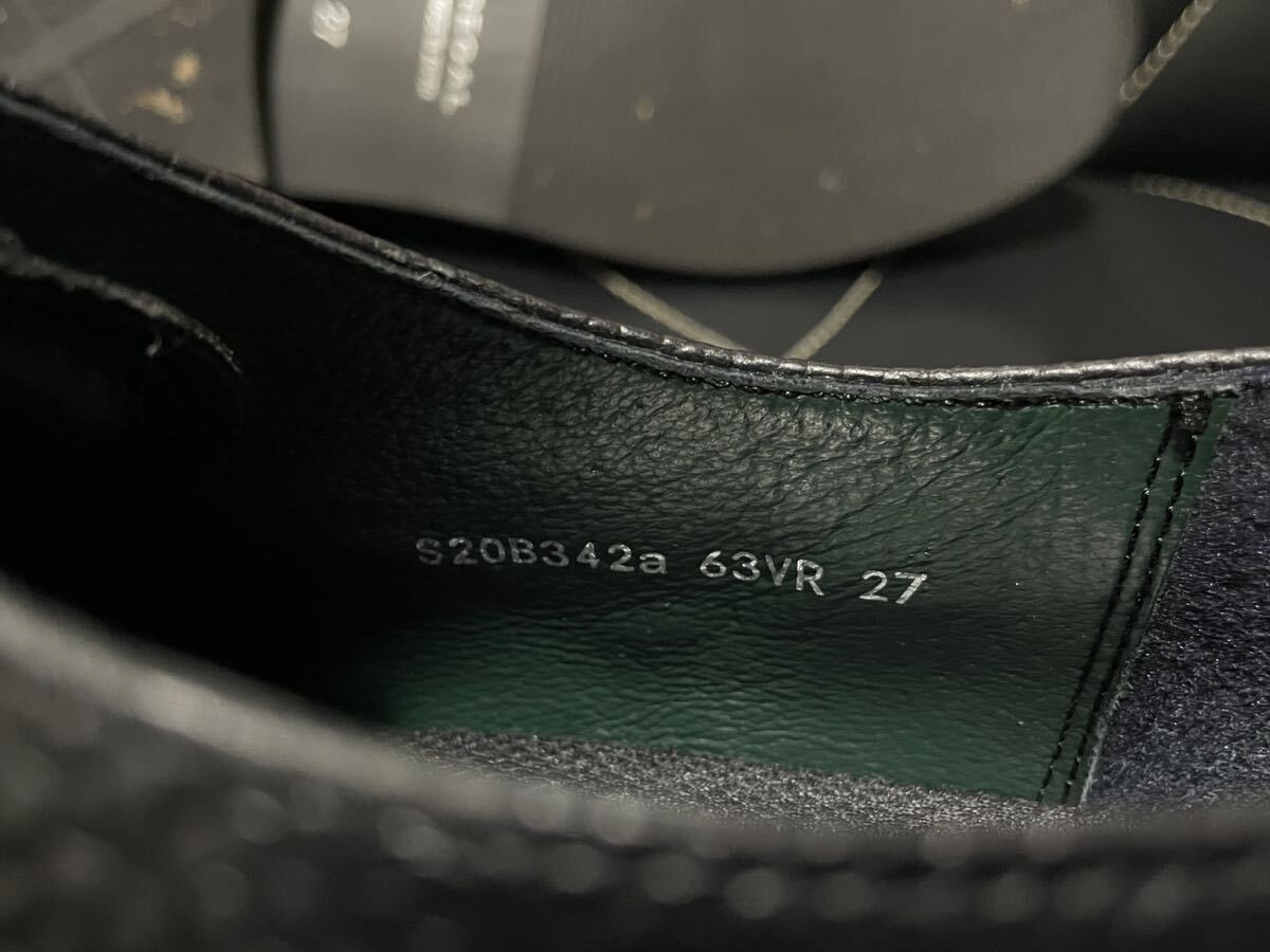 使用僅か REGAL リーガル 63VR 27cm レザーシューズ ビジネスシューズ 革靴 本革 レザー Uチップ ブラック シボ革 高級感 メンズの画像9