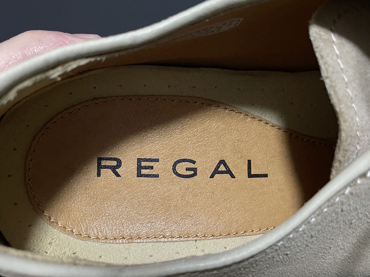試し履きのみ REGAL リーガル51MR 24cm レザーシューズ ビジネスシューズ ドレスシューズ レースアップ プレーントゥ モカブラウン 紳士 の画像8