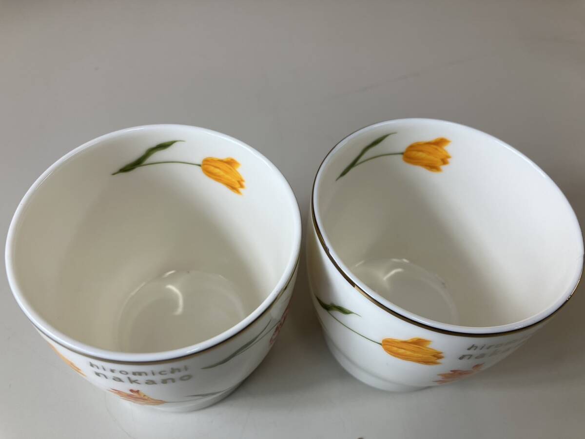 hiromichi nakano パロット ポット茶器セット5客分 キッチン用品 花柄模様 金彩の画像4