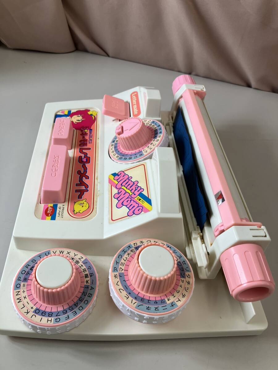 魔法のプリンセス ミンキーモモ よこうち式カセットタイプライター レターメイト レトロ玩具 コレクションの画像5