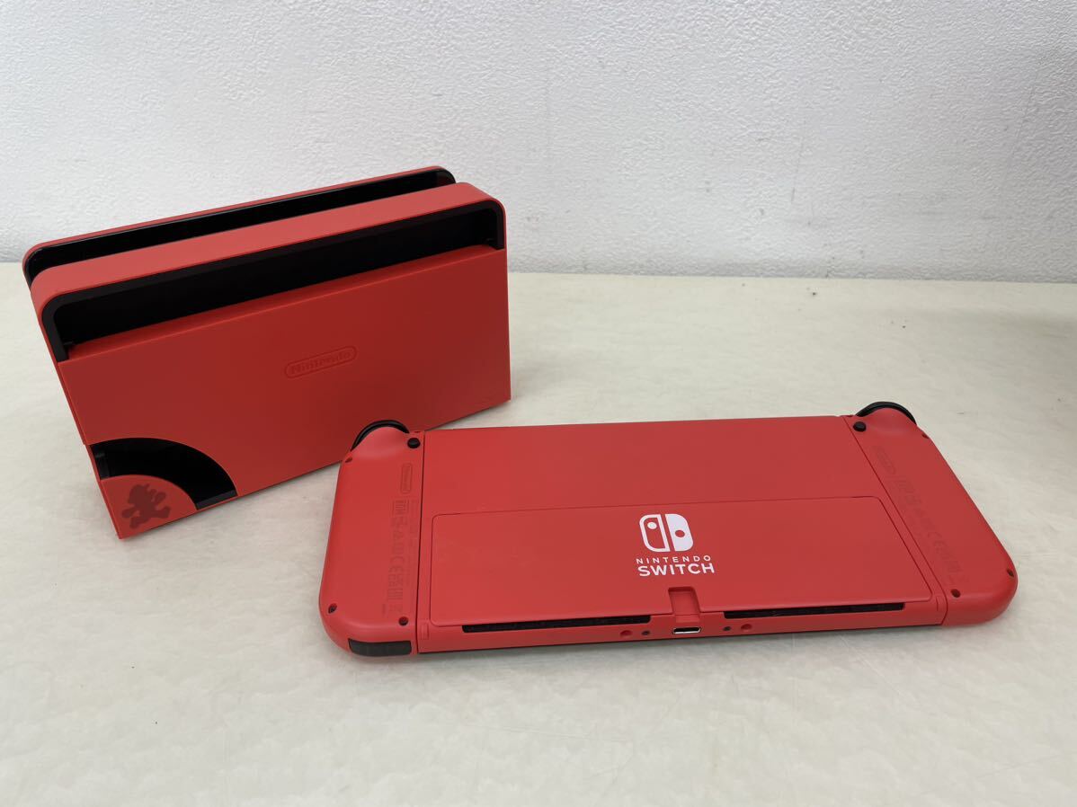 [ beautiful goods ]Nintendo Switch Nintendo switch have machine EL model Mario red body HEG-001 the first period . ending box equipped nintendo operation verification ending 