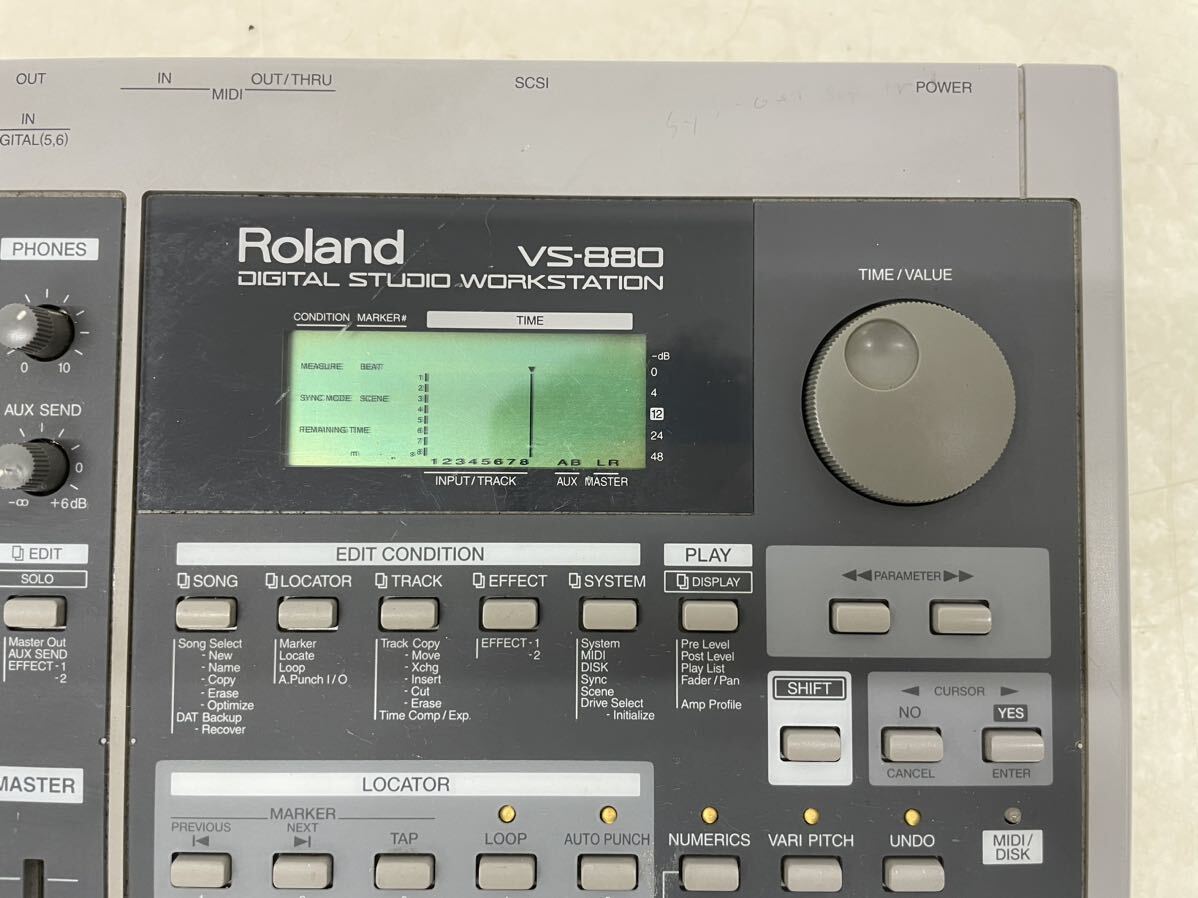 [ электризация OK]Roland Roland VS-880 цифровой многоканальный магнитофон миксер шнур электропитания имеется Digital Studio Workstation