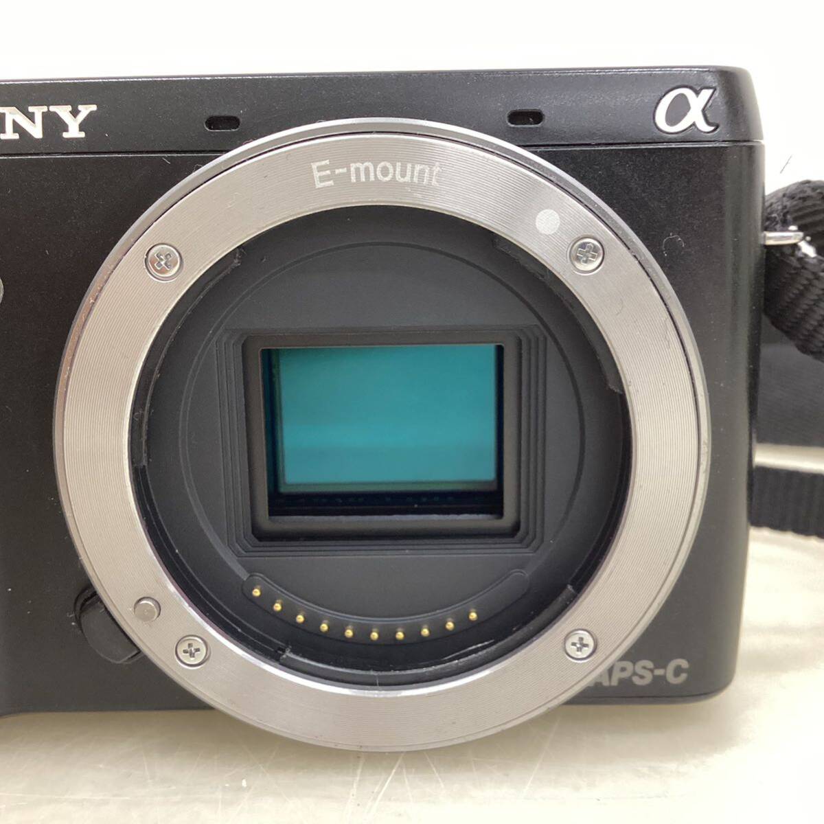 ＊【動作品】SONY ミラーレス一眼カメラ α NEX-F3Y ダブルズームレンズキット ブラック デジタルカメラ レンズ 18-55mm/55-210mm 元箱付きの画像3