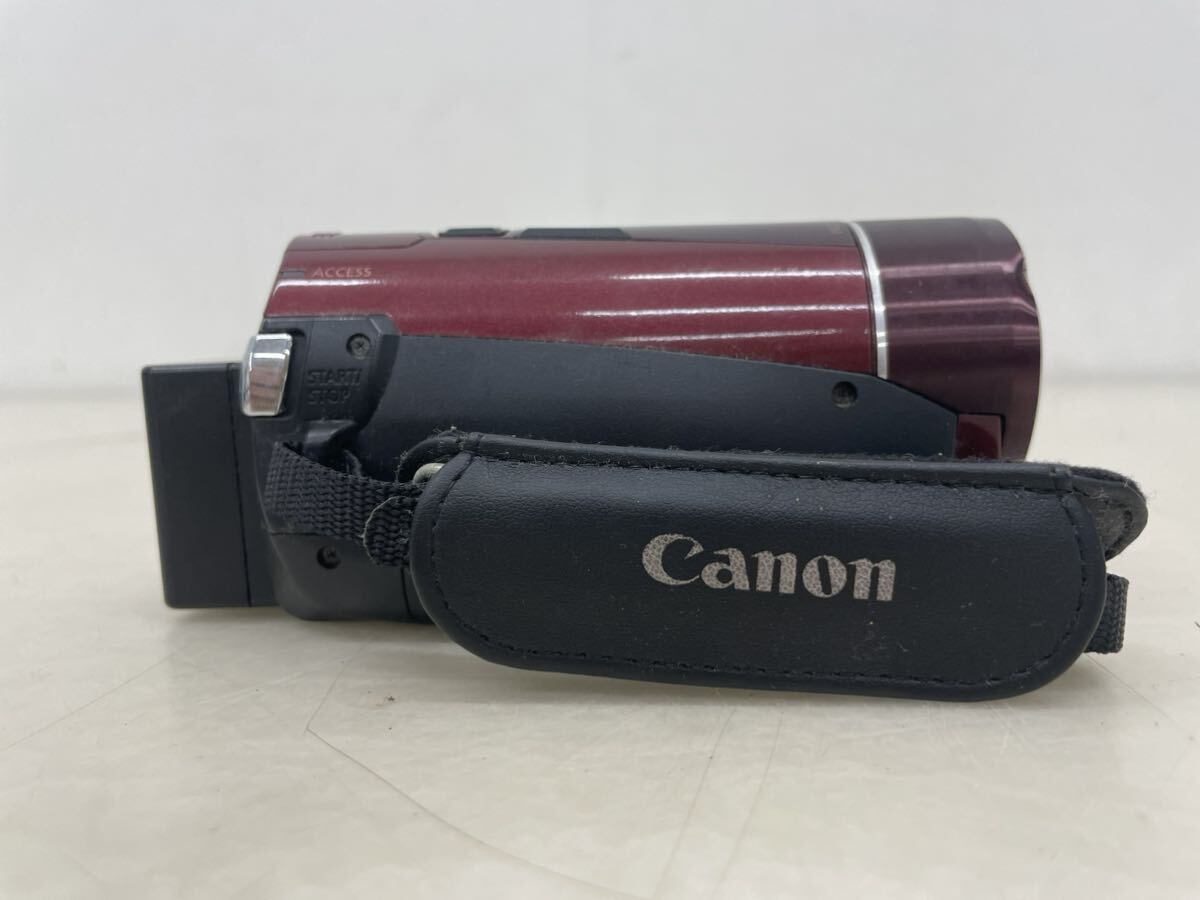 Canon キャノン iVIS HF M51 デジタルビデオカメラ レッド HD CMOS PRO 6.1-61mm 1:1.8 φ43 キヤノン 動作未確認 現状品_画像5