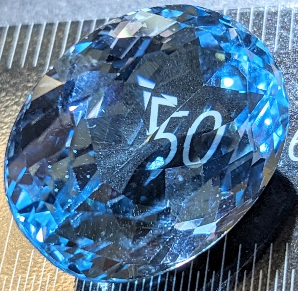 大粒 天然トパーズ 25.321ct スイスブルートパーズ ルース jewelry ソーティング付き topaz パワーストーン 特大 宝石 誕生石 裸石 天然