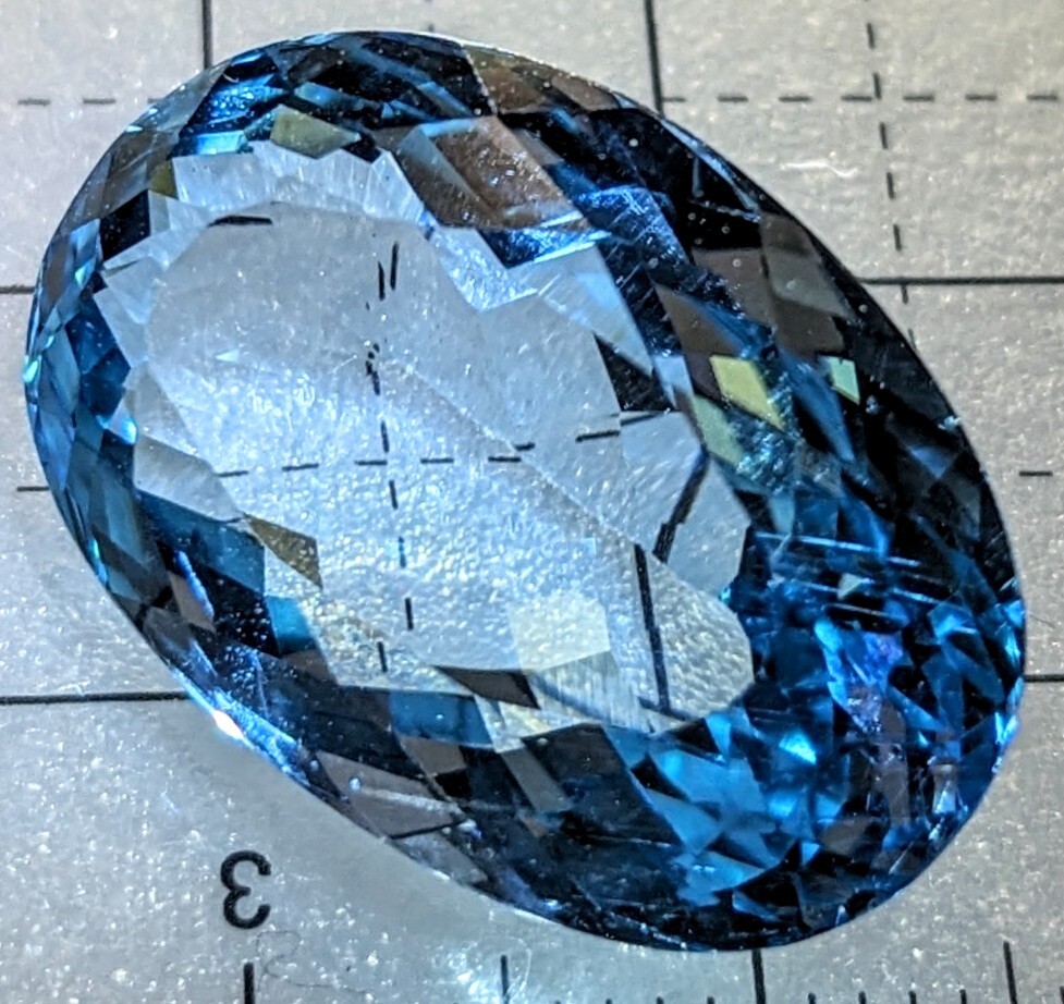 大粒 天然トパーズ 29.351ct スイスブルートパーズ ルース jewelry ソーティング付き topaz パワーストーン 特大 宝石 誕生石 裸石 天然_画像3