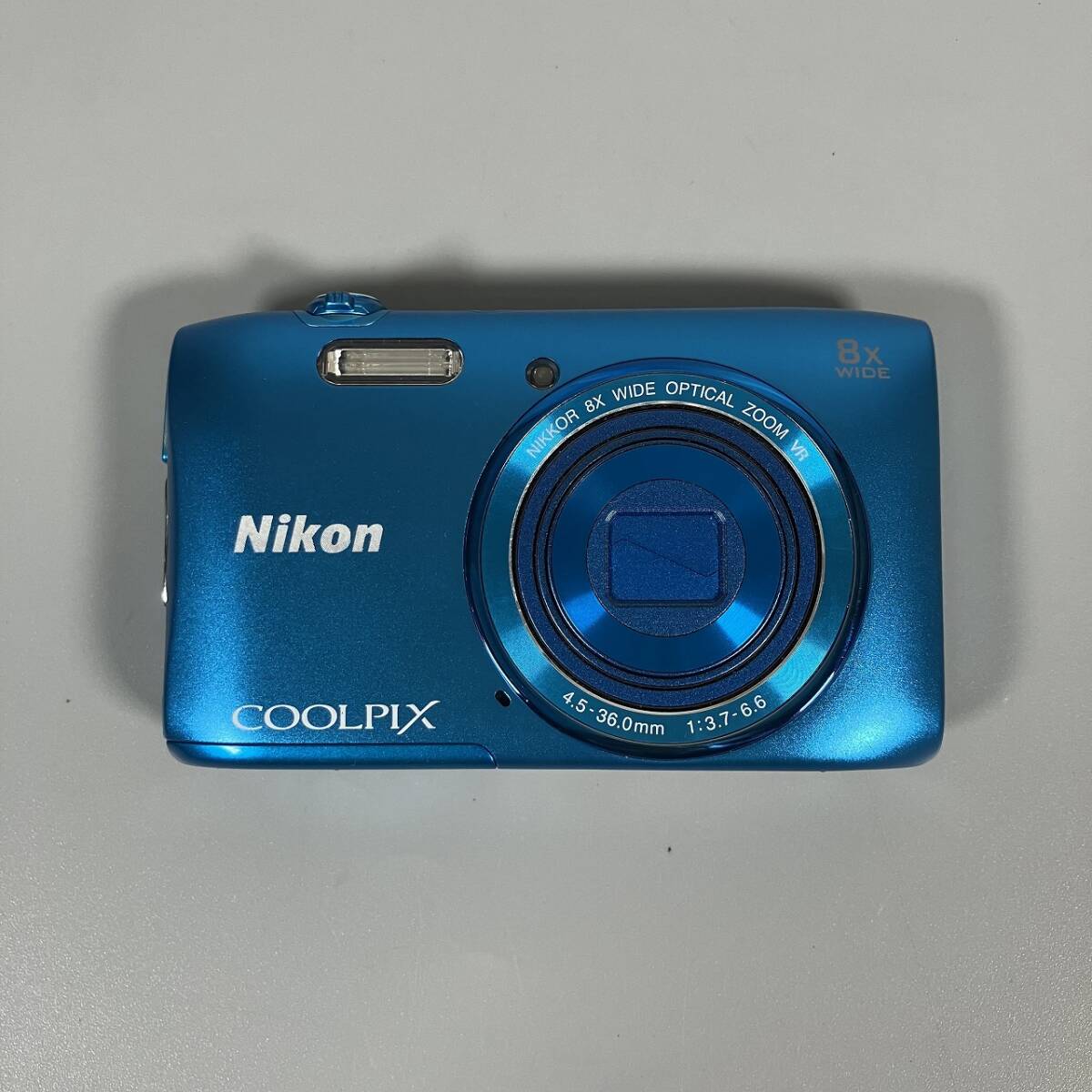 B3-289 Nikon ニコン デジタルカメラ COOLPIX S3600 ブルー 青 動作未確認 ジャンクの画像1