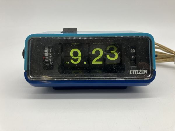 B1-315 CITIZEN DIGITAL シチズンデジタル時計 リズム時計 パタパタ時計 50/60Hz 100V-3W 昭和レトロ 置時計の画像2