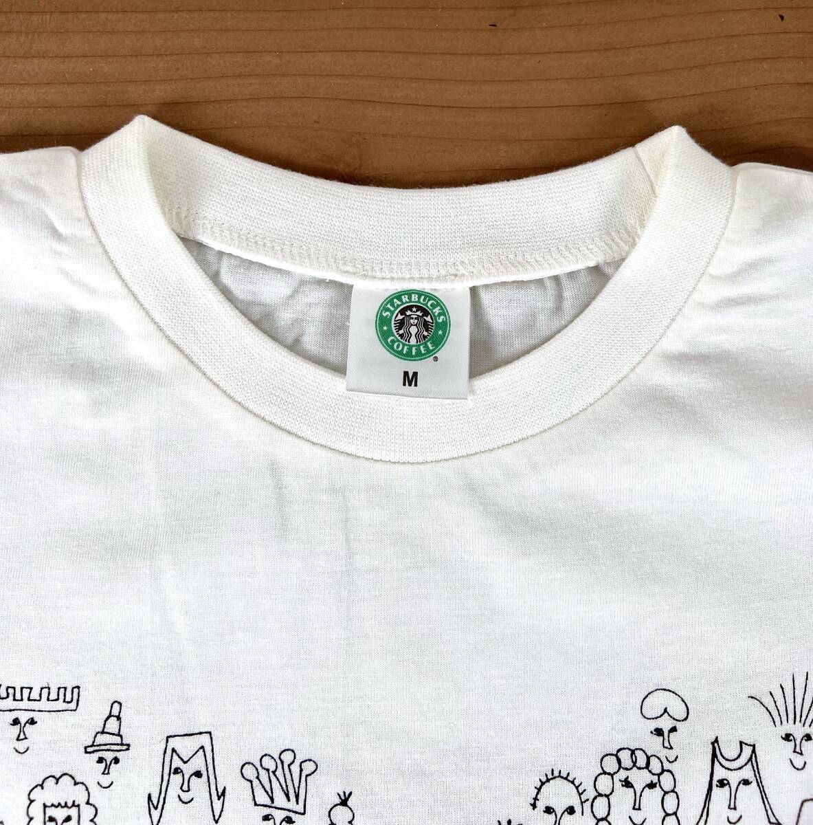 未使用品★STARBUCKS★スターバックス スタッフ限定Tシャツ 専用トートバッグ付き 非売品 日本限定 レア品 男女兼用 サイズM 希少 スタバ_画像6