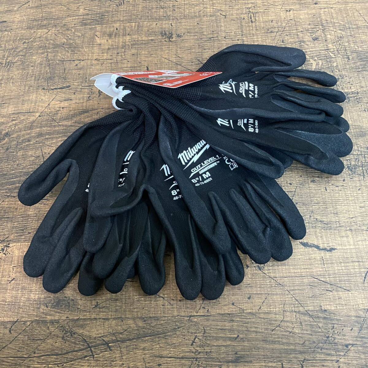  unused milwaukee glove Mill War key gloves work for 8&#34;/M 3 pieces set SAHI0011-1hf