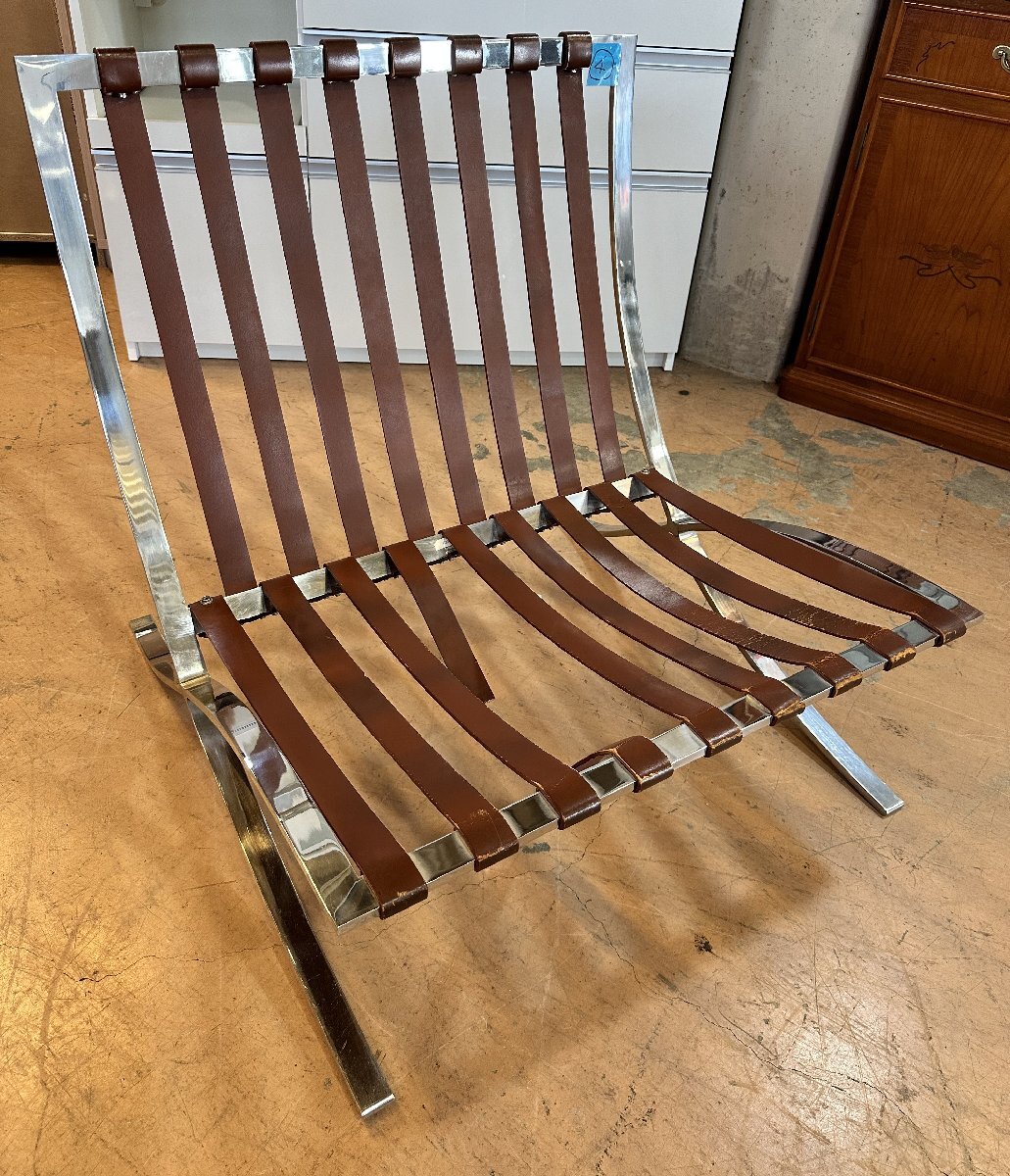 62500円 used 70年代当時物 KNOLL ノール バルセロナチェア 痛み 62500円 used 70年代当時物 KNOLL ノール バルセロナチェア 痛み