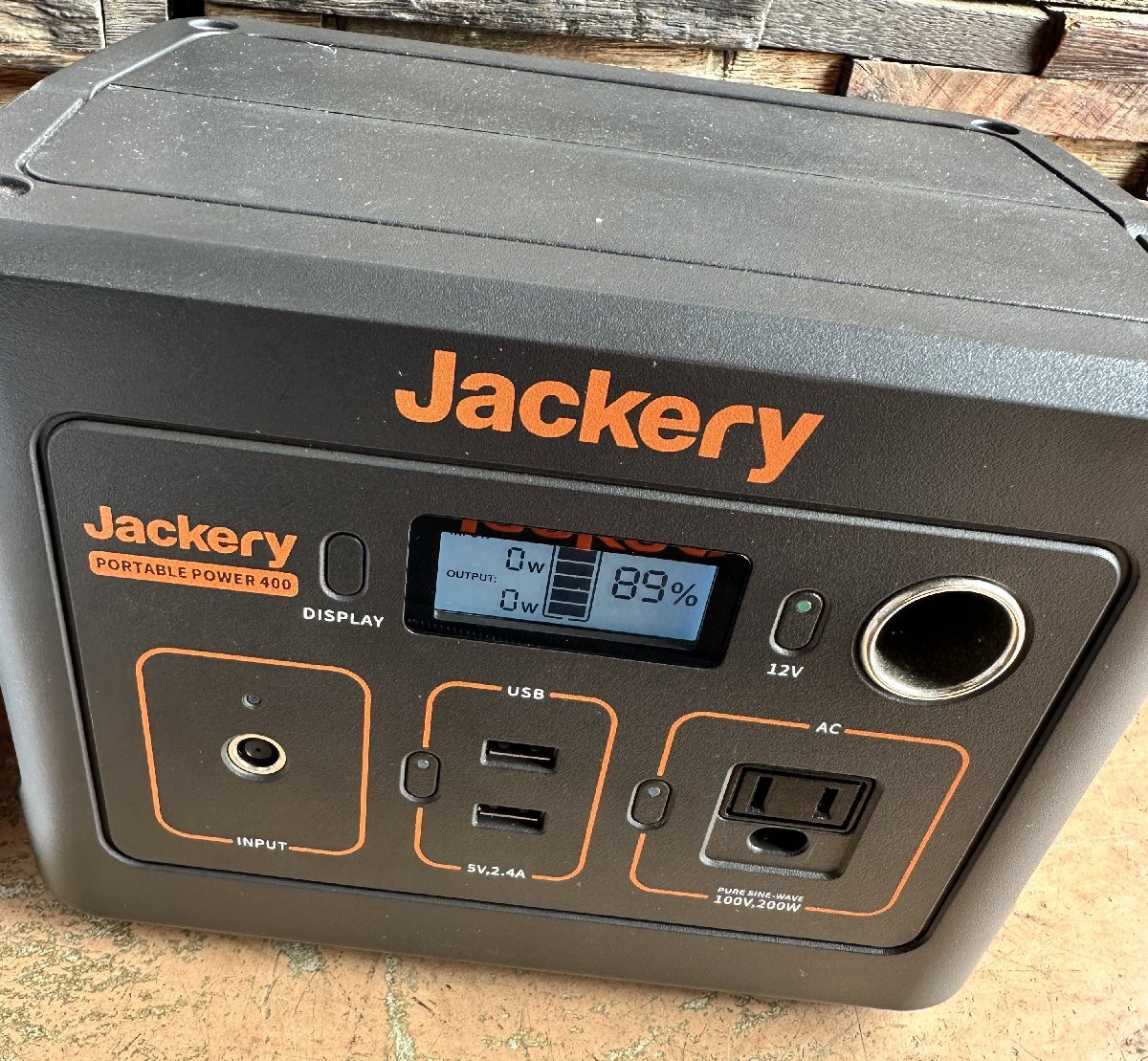 美品 ジャクリ 400 ポータブル電源 車中泊 ポータブルバッテリー Jackeryの画像2